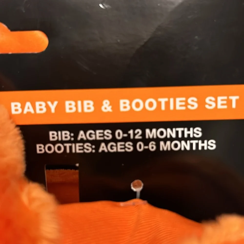 BIB AND BOOTIES Pumpkin Jack o Lantern.